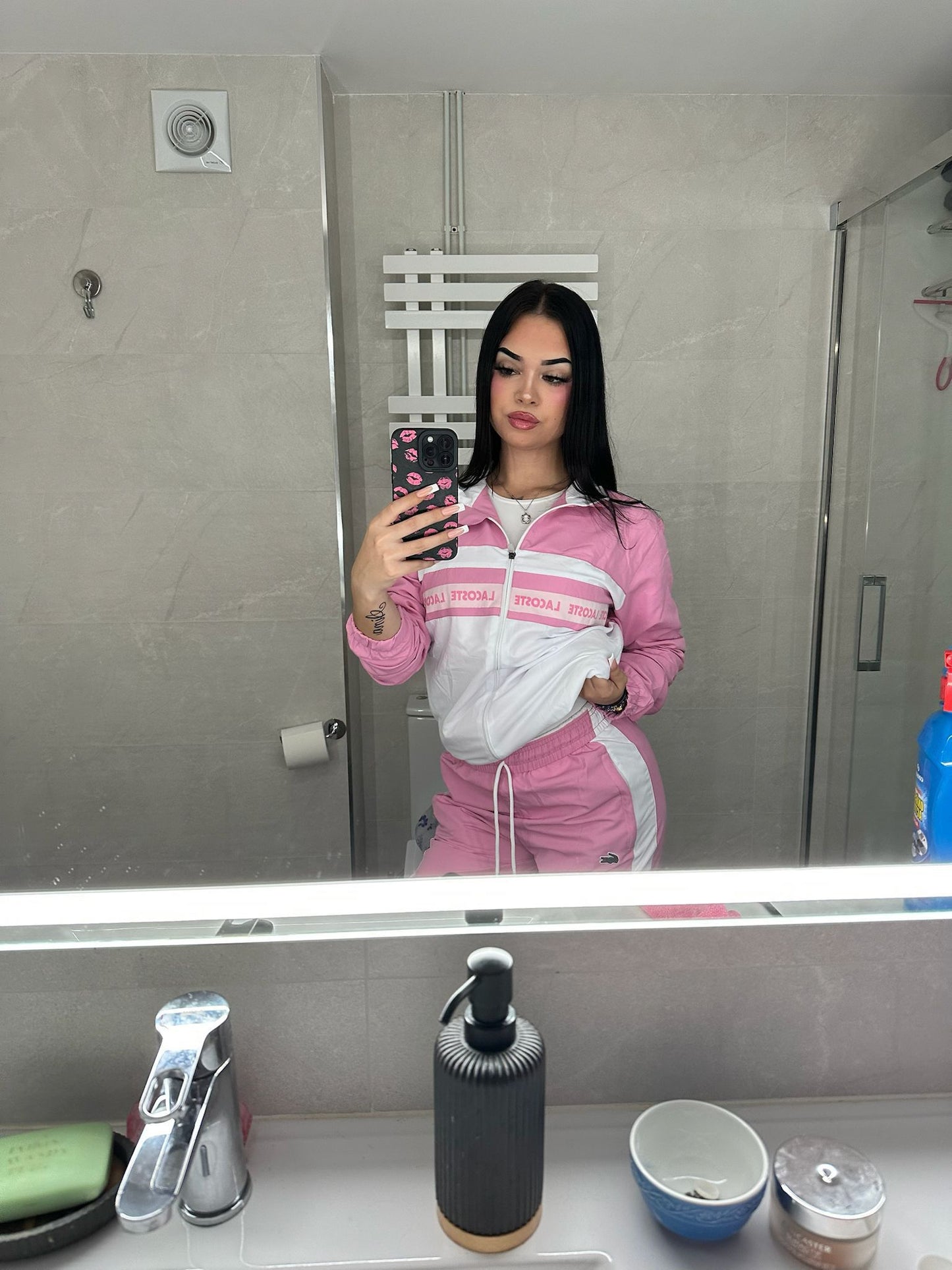 Chándal Lacoste Rosa