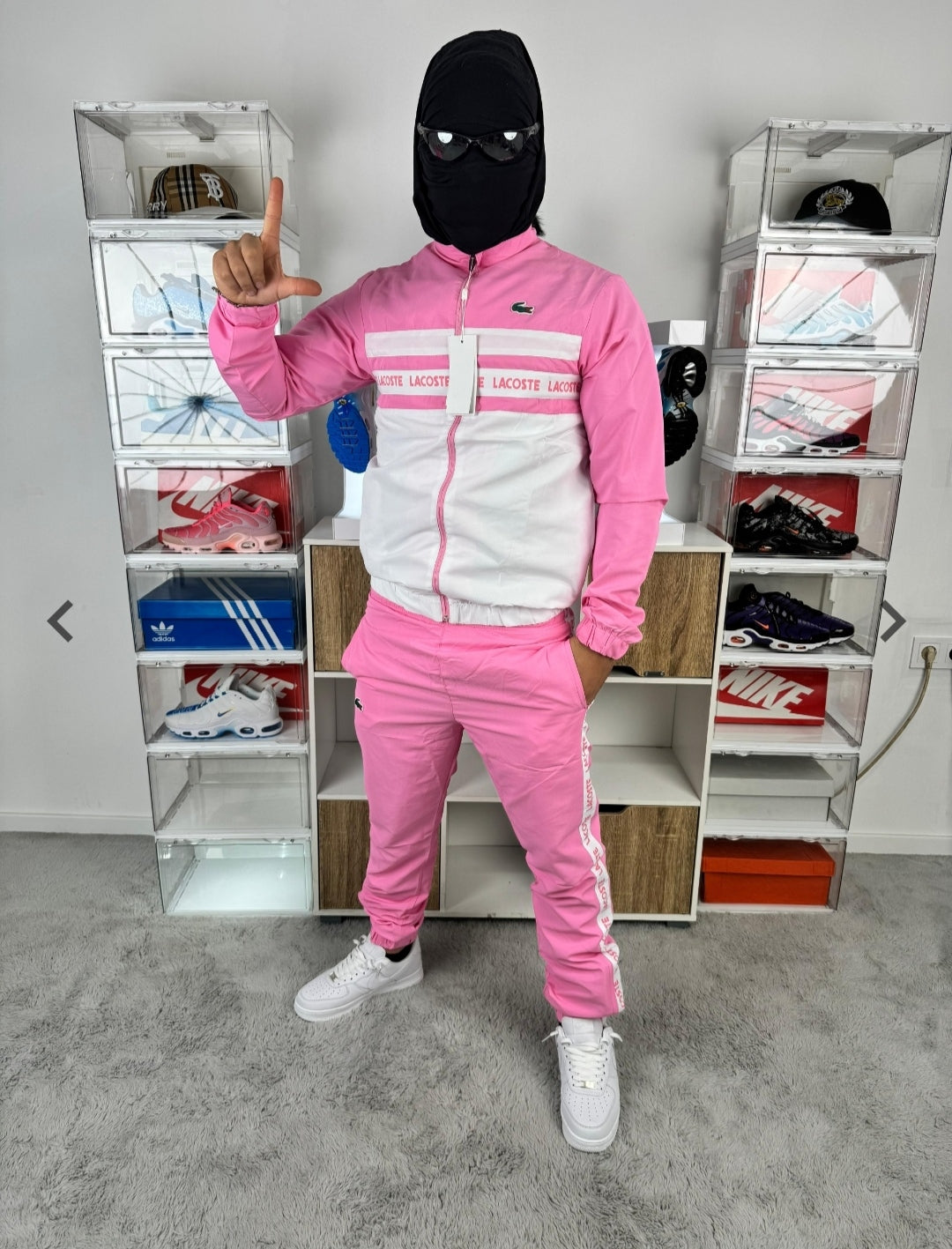 Chándal Lacoste Rosa