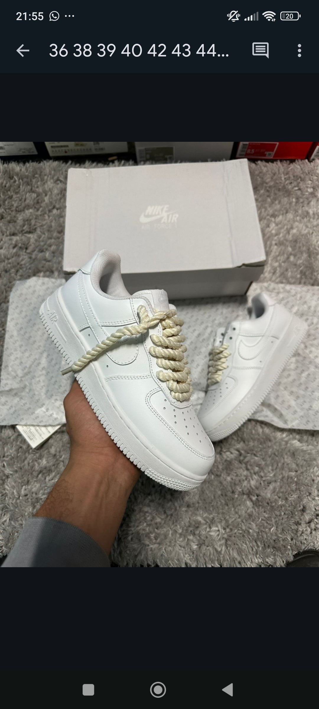 Airforce Cordones Gordos